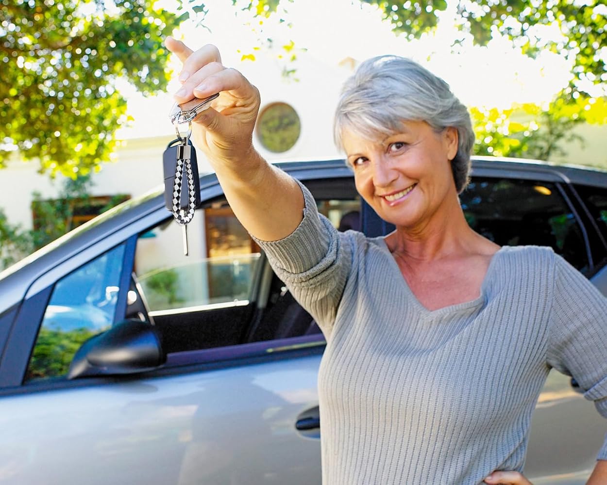 小物 STUDS & KNITTING LEATHER KEY RING 24AW STUDS & KNITTING LEATHER KEY RING 24AW